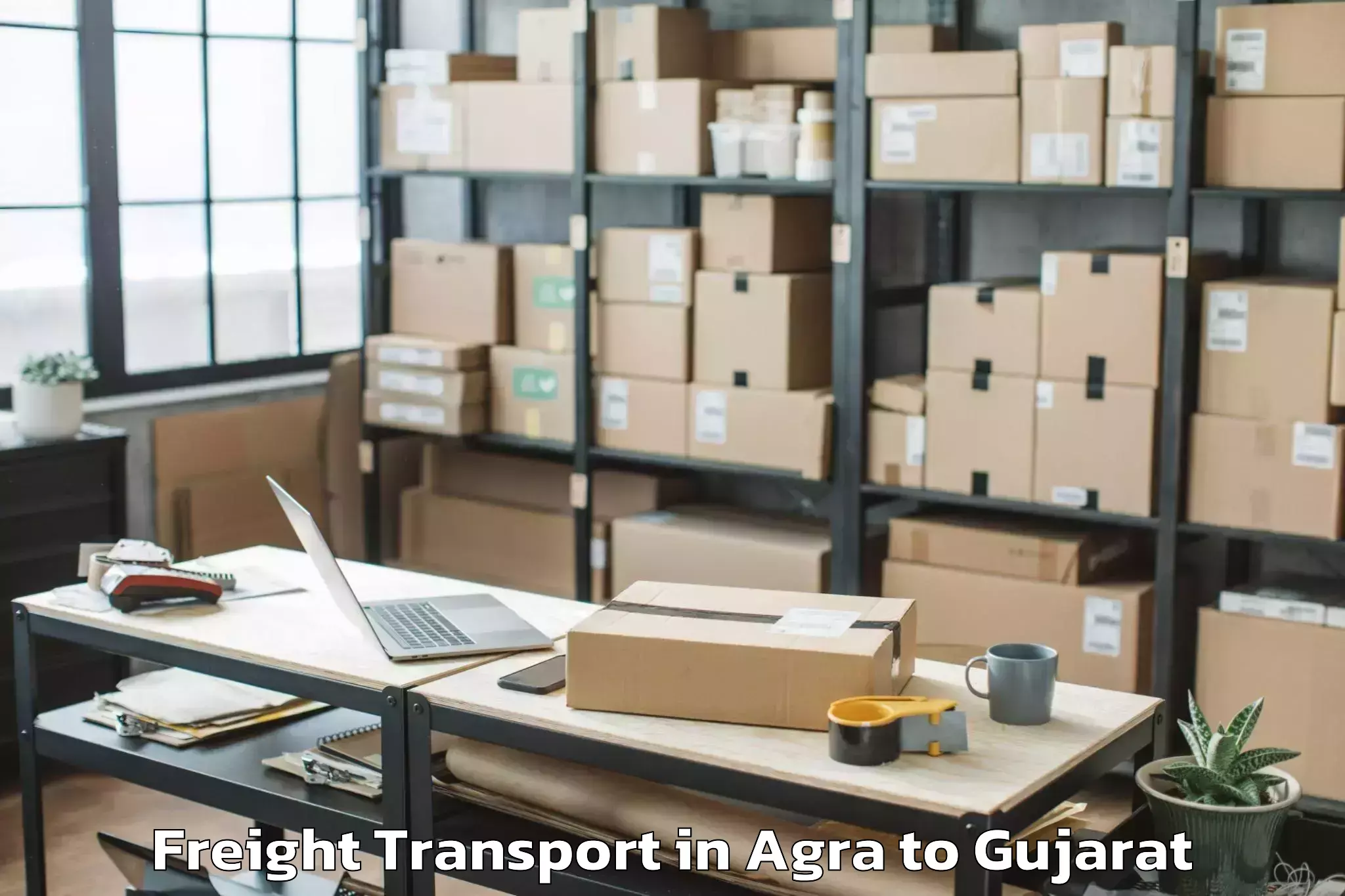 Leading Agra to Shihori Freight Transport Provider